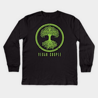 Vegan Relationship Kids Long Sleeve T-Shirt